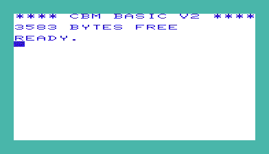 Commodore VIC-20 Basic Screen